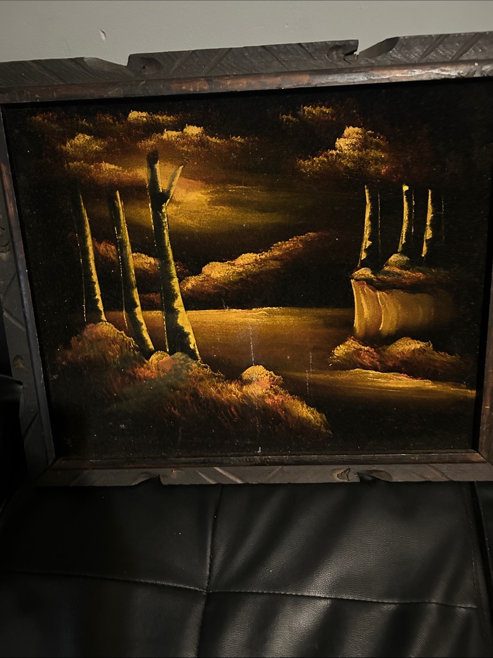 Pr vintage black oil paintings